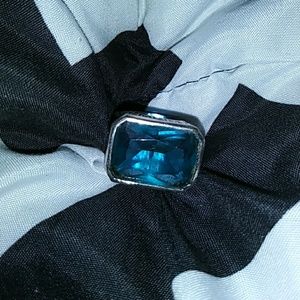 Sapphire costume jewelry ring